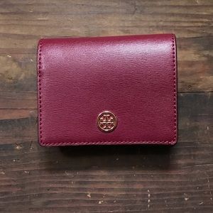 BNWOT Tory Burch Parker Leather Mini Wallet